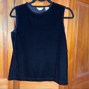 NWT Laura Ashley Black Sleeveless Top